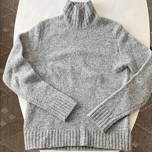 Vintage VTG J.Crew Men's Wool Blend Knit Turtleneck Classic Sweater Grey Gray M